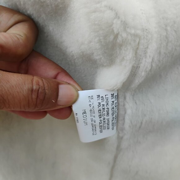 Hooded Winter Forest Print Coat | Fleece Toggle Jacket | Cottagecore Artwear - Picture 11 of 11